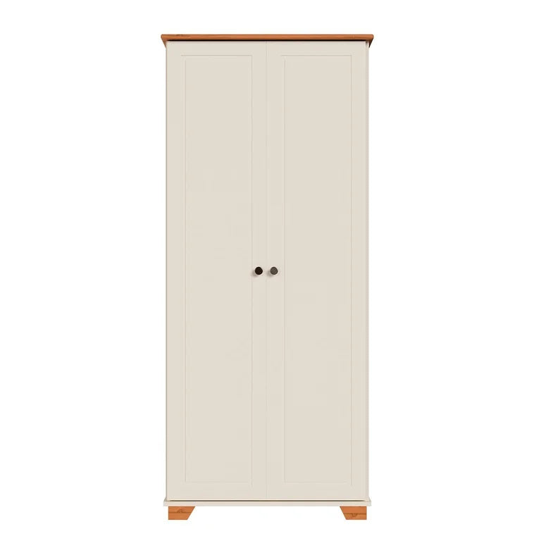 Armário Multiuso Pés e Tampo em Madeira Maciça Ananda CabeCasa MadeiraOriginals Off-white/Mel